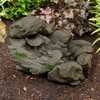 Pure Garden Polyresin Stone Outdoor Fountain 50-0004